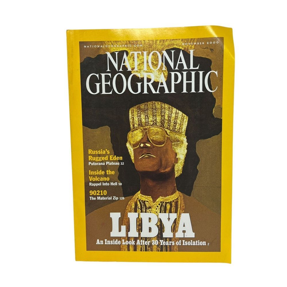 National Geographic Magazine November 2000‎ Libya Russia Volcano 90210